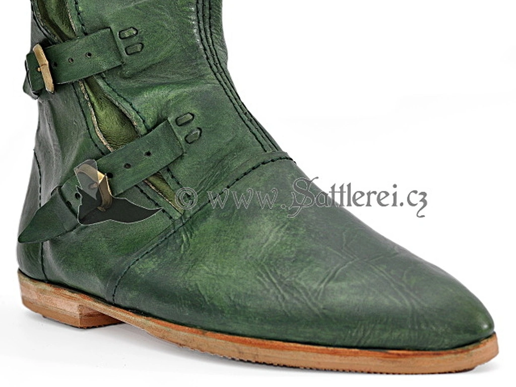 Mittelalter Stiefel Historische hohe Stiefel um das Jahr 1350 - 1500