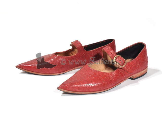 Damen Mittelalter Schuhe 14. Jahrhundert