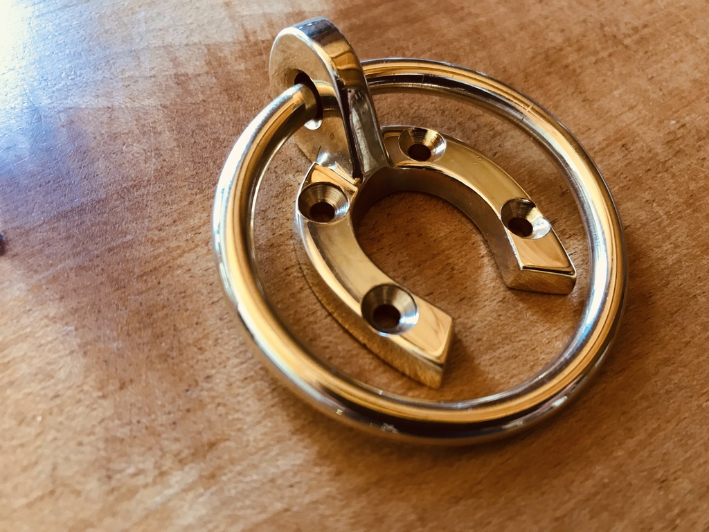 Linen ring Brass