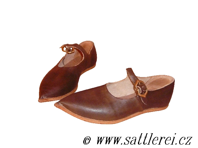 Historische Schuhe aus dem 14. Jahrhundert