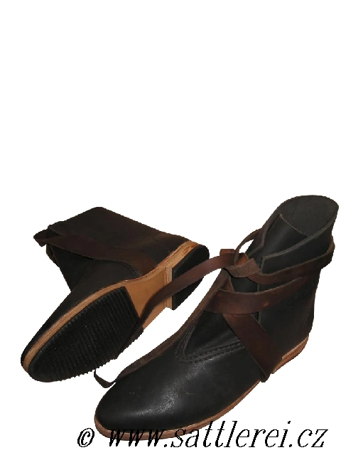 Normannische Schuhe aus dem frühen Mittelalter -12.tes Jahrhundert