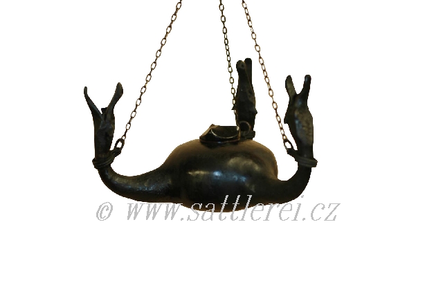 Hand wrought oil lamp  