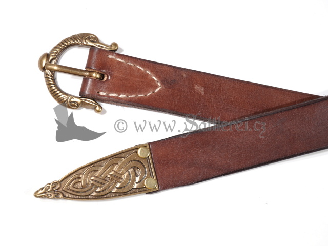 Viking belt hand sewn Leather Belt