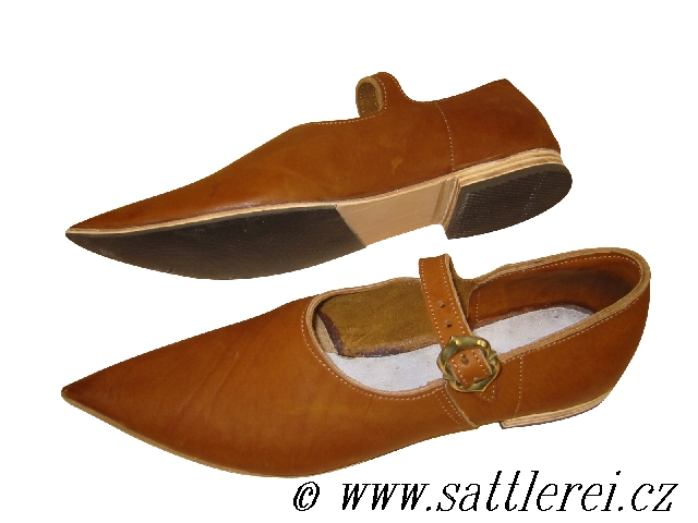 Historische Schuhe  aus dem 14. Jahrhundert  