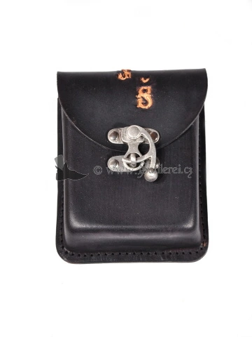 Leather pocket for the Initials according to your wish