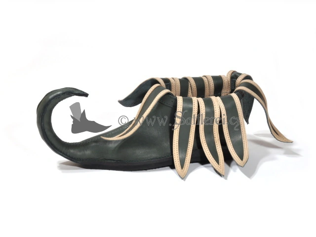 Elf Jester Shoes for fancy dress and theatre 13th century
