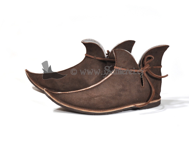 Mittelalterliche Schuhe  aus dem 13.-15. Jahrhundert