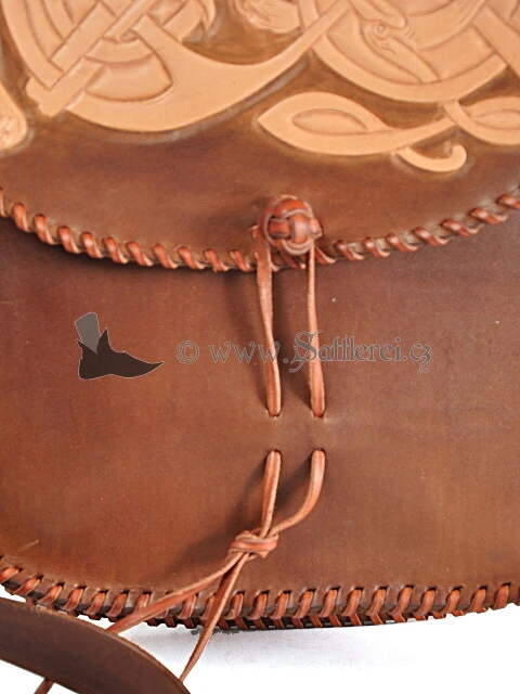 Schultertasche mit Motiv Wikinger handtasche aus den frühen Mittelalter geschmückt